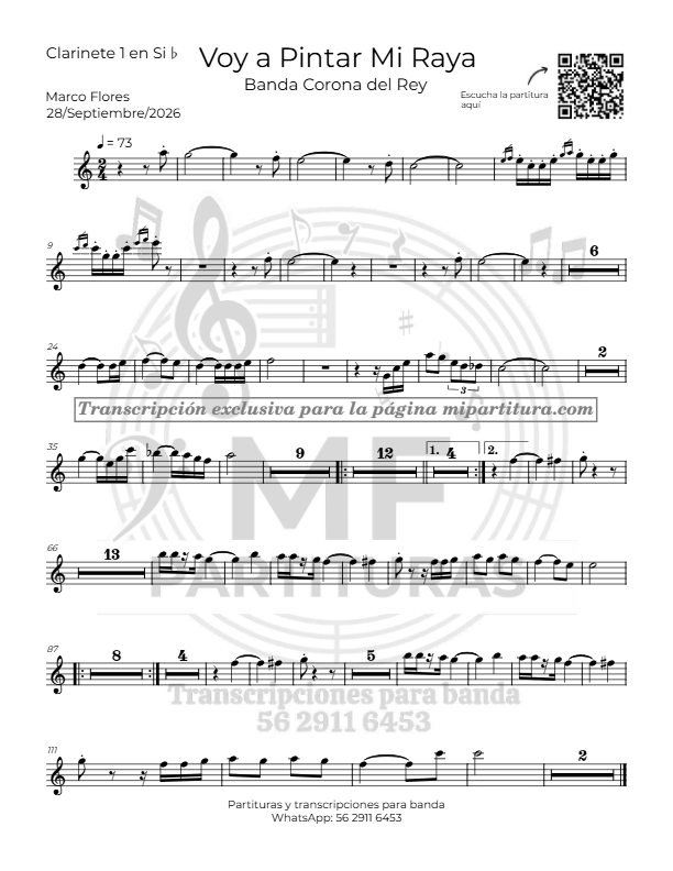 La imagen puede contener una previsualizacion de una partitura